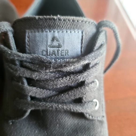 CUATER by TRAVIS MATTHEW Men's Quiet Shade Quincy Canvas Shoes Black/Black Sz10 - Picture 6 of 10